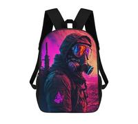 sinyumoney 3D Printed Children's School Colorful Fantasy Realm Backpack for Kids High Capacity Travel Fashion Rucksacks Kids School Bag Casual Back Pack 17inch