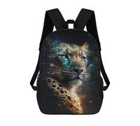 sinyumoney 3D Printed Children's School Colour Galaxy Leopard Backpack High Capacity Travel Book Bags Fashion Rucksacks Kids School Casual Back Pack 17inch