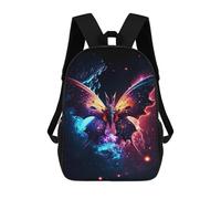 sinyumoney 3D Printed Children's School Cosmic Butterfly Art Print-8 Backpack High Capacity Travel Book Bags Fashion Rucksacks Kids School Casual Back Pack 17inch