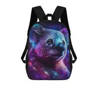 sinyumoney 3D Printed Children's School Cosmic Koala Art Print-18 Backpack High Capacity Travel Book Bags Fashion Rucksacks Kids School Casual Back Pack 17inch
