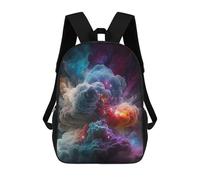 sinyumoney 3D Printed Children's School Cosmic Nebula Explosion Backpack for Kids High Capacity Travel Fashion Rucksacks Kids School Bag Casual Back Pack 17inch