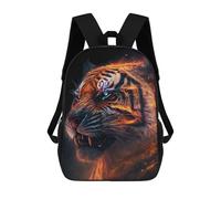 sinyumoney 3D Printed Children's School Cosmic Tiger Backpack for Kids High Capacity Travel Fashion Rucksacks Kids School Bag Casual Back Pack 17inch