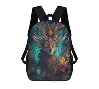 sinyumoney 3D Printed Children's School Enchanted Forest Guardian -20 Backpack for Kids High Capacity Travel Rucksacks Book Bags Kids School Bag Back Pack 17inch