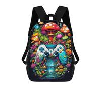 sinyumoney 3D Printed Children's School Fantasy Mushroom Forest Adventure Backpack for Kids High Capacity Travel Rucksacks Book Bags Kids School Bag Back Pack 17inch