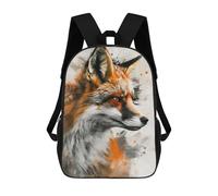 sinyumoney 3D Printed Children's School Fox Elegance Art Backpack High Capacity Travel Book Bags Fashion Rucksacks Kids School Casual Back Pack 17inch