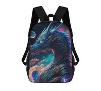 sinyumoney 3D Printed Children's School Galactic Dragon Majesty -1 Backpack for Kids High Capacity Travel Rucksacks Book Bags Kids School Bag Back Pack 17inch