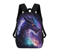 sinyumoney 3D Printed Children's School Galactic Dragon Majesty Backpack High Capacity Travel Book Bags Fashion Rucksacks Kids School Casual Back Pack 17inch