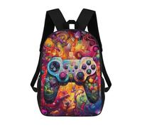 sinyumoney 3D Printed Children's School Gaming Joyride Backpack for Kids High Capacity Travel Rucksacks Book Bags Kids School Bag Back Pack 17inch