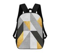 sinyumoney 3D Printed Children's School Geometric Textures VII Backpack for Kids High Capacity Travel Fashion Rucksacks Kids School Bag Casual Back Pack 17inch
