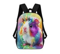 sinyumoney 3D Printed Children's School Guinea Pig Animal Backpack for Kids High Capacity Travel Fashion Rucksacks Kids School Bag Casual Back Pack 17inch