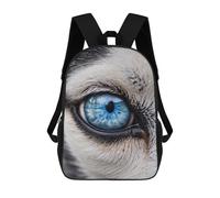 sinyumoney 3D Printed Children's School Husky Eye Backpack High Capacity Travel Book Bags Fashion Rucksacks Kids School Casual Back Pack 17inch