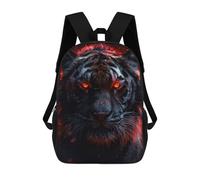 sinyumoney 3D Printed Children's School Inferno Eyes of The Tiger Backpack for Kids High Capacity Travel Fashion Rucksacks Kids School Bag Casual Back Pack 17inch
