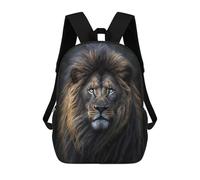 sinyumoney 3D Printed Children's School King of The Jungle Lion Backpack for Kids High Capacity Travel Rucksacks Book Bags Kids School Bag Back Pack 17inch