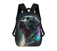 sinyumoney 3D Printed Children's School Labrador Retriever Dog Backpack High Capacity Travel Book Bags Fashion Rucksacks Kids School Casual Back Pack 17inch