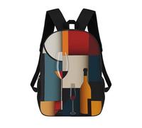 sinyumoney 3D Printed Children's School Lets Embrace The Night Backpack for Kids High Capacity Travel Fashion Rucksacks Kids School Bag Casual Back Pack 17inch