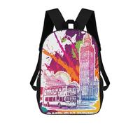 sinyumoney 3D Printed Children's School London Pride 01 Backpack for Kids High Capacity Travel Fashion Rucksacks Kids School Bag Casual Back Pack 17inch