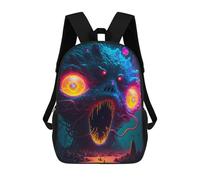 sinyumoney 3D Printed Children's School Monstrous Portal in The Abyss Backpack for Kids High Capacity Travel Fashion Rucksacks Kids School Bag Casual Back Pack 17inch