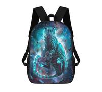 sinyumoney 3D Printed Children's School Nebula Tiger Backpack for Kids High Capacity Travel Fashion Rucksacks Kids School Bag Casual Back Pack 17inch