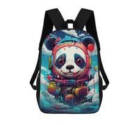 sinyumoney 3D Printed Children's School Panda Astronaut in Space-5 Backpack High Capacity Travel Book Bags Fashion Rucksacks Kids School Casual Back Pack 17inch