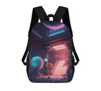 sinyumoney 3D Printed Children's School Shinto Shrine V5 Backpack High Capacity Travel Book Bags Fashion Rucksacks Kids School Casual Back Pack 17inch