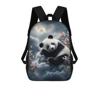 sinyumoney 3D Printed Children's School Sleeping Panda in Moonlit Garden Backpack High Capacity Travel Book Bags Fashion Rucksacks Kids School Casual Back Pack 17inch