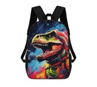 sinyumoney 3D Printed Children's School Space Dinosaur Adventure-23 Backpack High Capacity Travel Book Bags Fashion Rucksacks Kids School Casual Back Pack 17inch