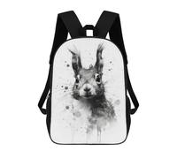 sinyumoney 3D Printed Children's School Squirrel Beauty Watercolor Backpack High Capacity Travel Book Bags Fashion Rucksacks Kids School Casual Back Pack 17inch