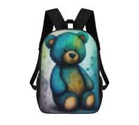 sinyumoney 3D Printed Children's School Teddy Bear Style 1 Backpack for Kids High Capacity Travel Fashion Rucksacks Kids School Bag Casual Back Pack 17inch