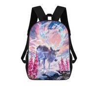 sinyumoney 3D Printed Children's School The Bringer of Winter Backpack High Capacity Travel Book Bags Fashion Rucksacks Kids School Casual Back Pack 17inch