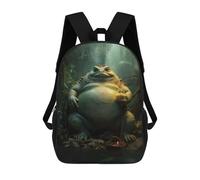 sinyumoney 3D Printed Children's School The Toad Prophet Backpack High Capacity Travel Book Bags Fashion Rucksacks Kids School Casual Back Pack 17inch