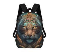 sinyumoney 3D Printed Children's School Tiger Mystical Beings Backpack for Kids High Capacity Travel Fashion Rucksacks Kids School Bag Casual Back Pack 17inch
