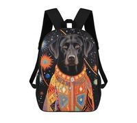 sinyumoney 3D Printed Children's School Tribal Animal 15 Labrador Backpack for Kids High Capacity Travel Fashion Rucksacks Kids School Bag Casual Back Pack 17inch