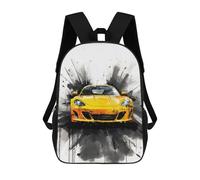 sinyumoney 3D Printed Children's School Unique Watercolor Fusion Backpack for Kids High Capacity Travel Fashion Rucksacks Kids School Bag Casual Back Pack 17inch