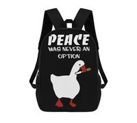 sinyumoney 3D Printed Children's School Untitled Goose Meme Backpack High Capacity Travel Book Bags Fashion Rucksacks Kids School Casual Back Pack 17inch