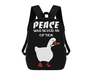 sinyumoney 3D Printed Children's School Untitled Goose Meme Backpack High Capacity Travel Book Bags Fashion Rucksacks Kids School Casual Back Pack 17inch