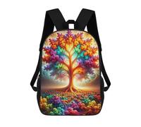 sinyumoney 3D Printed Chromatic Symphony School Bags Kids Backpacks Casual Fashion Backpacks Book Bags for Boys Elementary And Middle School Students 17inch