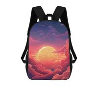 sinyumoney 3D Printed Cloudy Sunset Sky School Backpack for Kids Children's 17inch Backpacks Boy Girl Book Bags Kids School Bag
