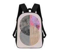 sinyumoney 3D Printed Collage A4 Children Backpacks Kids Cute School Backpack Outdoor Casual Daypack for Boys Middle School Students 17inch