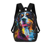 sinyumoney 3D Printed Colorful Bernese Mountain Dog Art Print-1 School Backpack Book 17inch Bags Fashion Backpacks Large Capacity Backpack Children Travel Rucksacks
