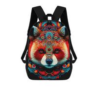 sinyumoney 3D Printed Colorful Fox Mandala Art-2 School Backpack With Big Pockets for Kids Children's Backpacks Boy Girl Book Bags Kids School Bag 17inch