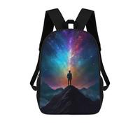 sinyumoney 3D Printed Colors Explosion School Backpack Book 17inch Bags Fashion Backpacks Large Capacity Backpack Children Travel Rucksacks