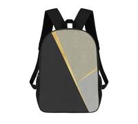 sinyumoney 3D Printed Conceptual Geometry II School Book Bags Fashion Kids Large Capacity Backpack Children School Bag Travel Rucksacks 17inch