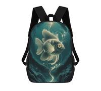 sinyumoney 3D Printed Cosmic Betta School Book Bags Fashion Kids Large Capacity Backpack Children School Bag Travel Rucksacks 17inch