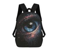 sinyumoney 3D Printed Cosmic Eye Painting Artwork-2 School Bag Boys Girls Children's 17inch Backpack School Backpack Casual Fashion Backpack for in School Or Travel