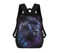 sinyumoney 3D Printed Cosmic Leopard Portrait School Backpack for Kids Children's 17inch Backpacks Boy Girl Book Bags Kids School Bag