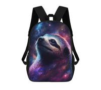 sinyumoney 3D Printed Cosmic Sloth Portrait-23 Children's 17inch School Backpack for Kids High Capacity Travel Rucksacks Fashion Book Bags Kids School Bag