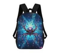 sinyumoney 3D Printed Cosmic Spider Artwork School Backpack With Big Pockets for Kids Children's Backpacks Boy Girl Book Bags Kids School Bag 17inch