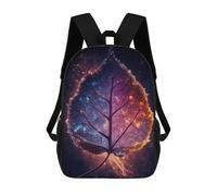 sinyumoney 3D Printed Cosmic Symphony Children's 17inch School Backpack for Kids High Capacity Travel Rucksacks Fashion Book Bags Kids School Bag