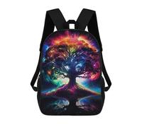 sinyumoney 3D Printed Cosmic Tree of Life Unity School Backpack for Kids Children's 17inch Backpacks Boy Girl Book Bags Kids School Bag