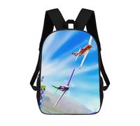 sinyumoney 3D Printed Crossing The Finish Line Children School Backpack Fashion Rucksack Casual Travel 17inch Backpacks Large Capacity Daypack for Boys Girls
